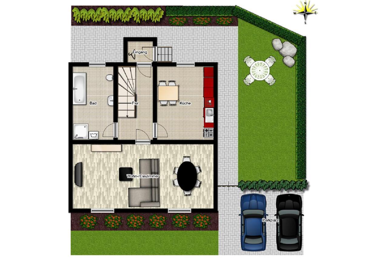 Ferienhaus Halbritter Pouch Bagian luar foto
